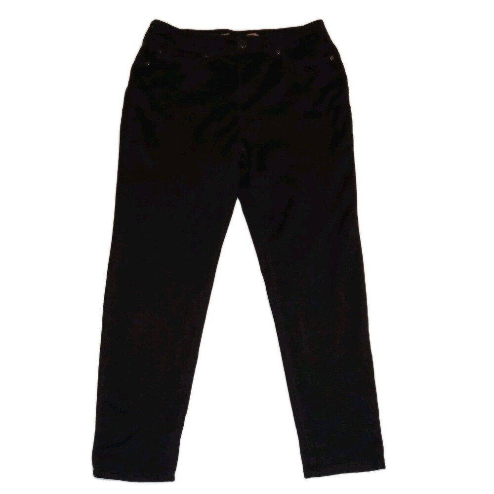 Seven Women's 12 Jeans Black High Rise Skinny Booty-shaper Denim Stretch